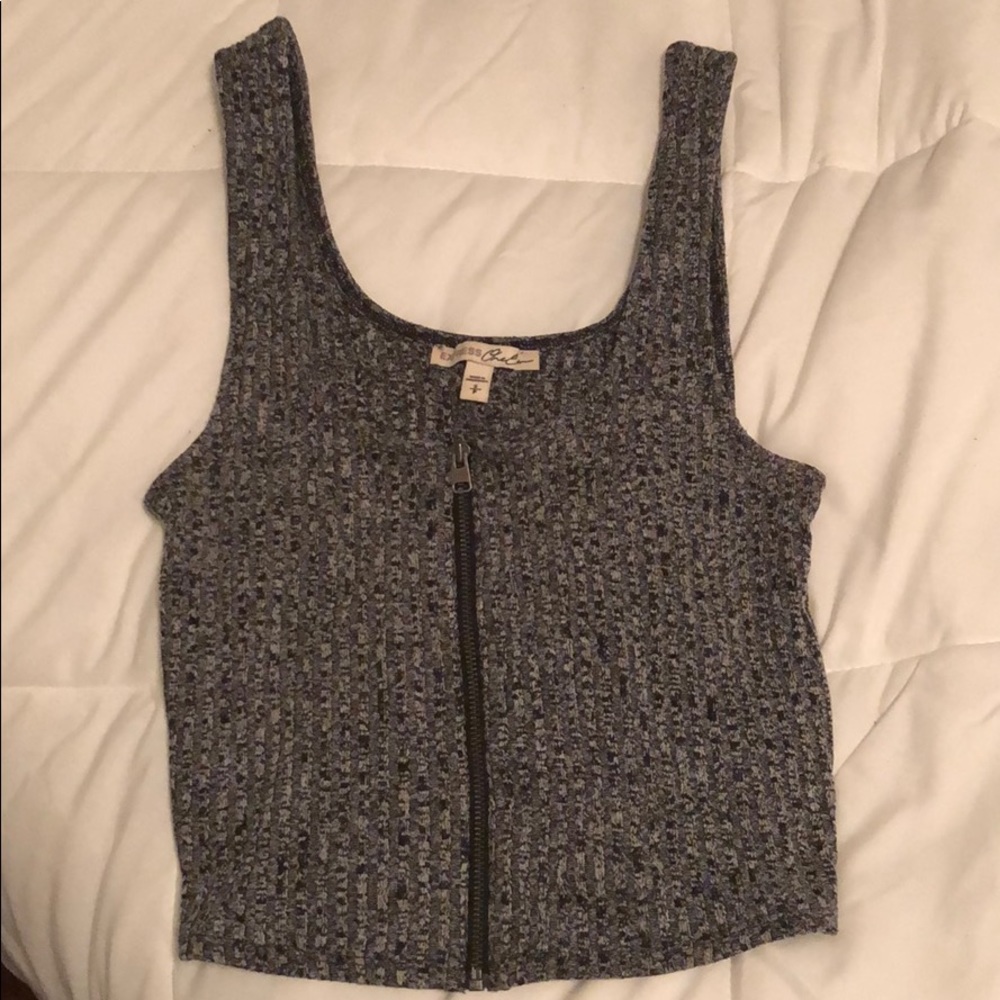 Express zip up tank top